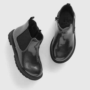 Baby GAP Toddler Shiny Ankle Boots (size 5)
